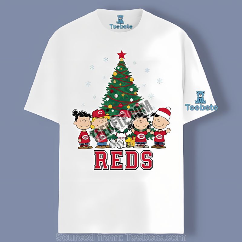 Cincinnati Reds Peanuts Christmas Color Shirt