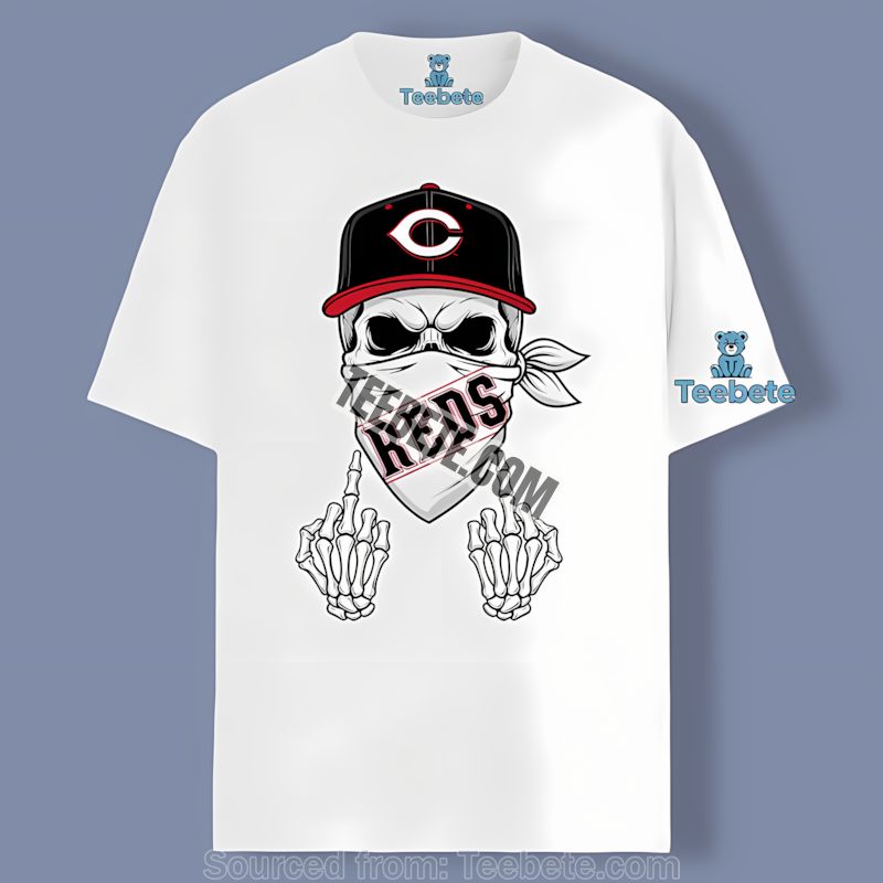 Cincinnati Reds Skull Bandana Vintage Shirt