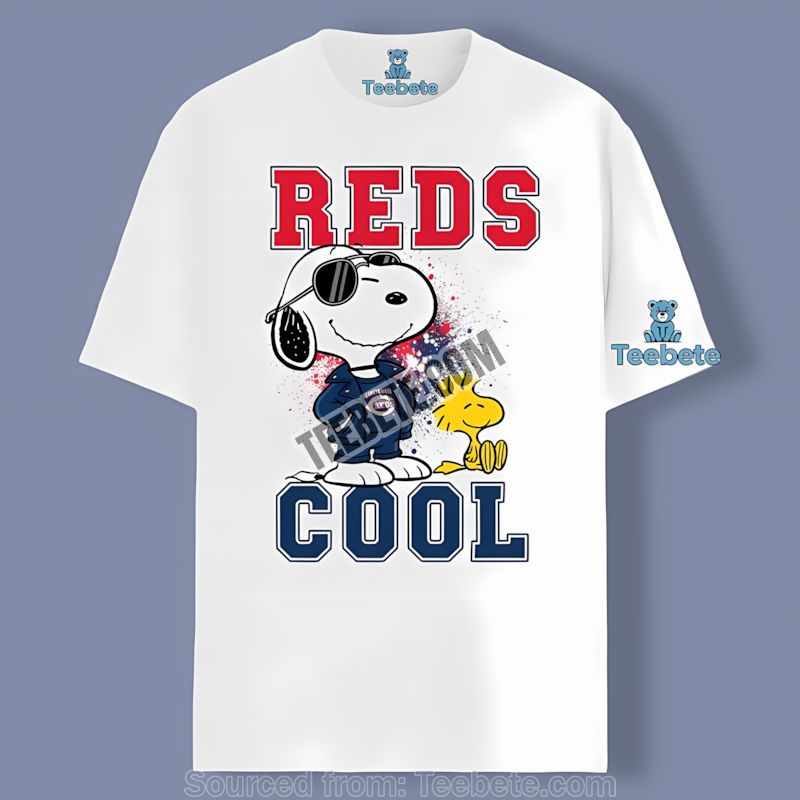 Cincinnati Reds Snoopy Cool Cotton Shirt
