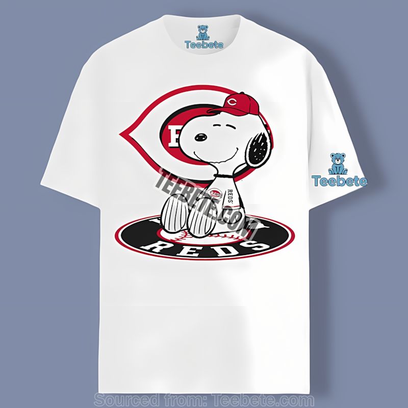 Cincinnati Reds Snoopy Tattoo Logo On Arm Trendy Shirt