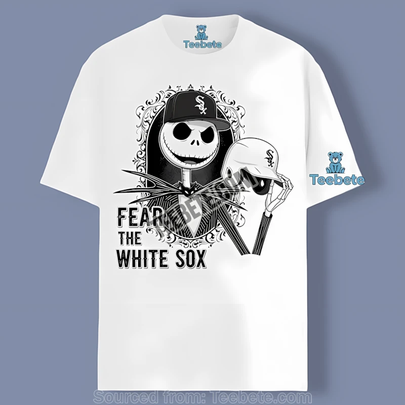 Fear The Chicago White Sox Jack Skellington Retro Shirt