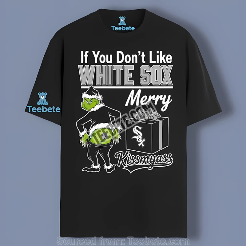 Grinch Merry Kissmyass Chicago White Sox Adults Shirt