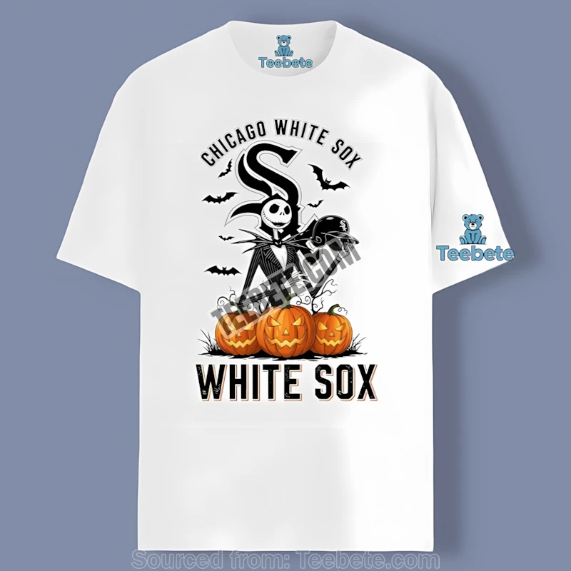 Jack Skellington Chicago White Sox Halloween Pumpkin Classic Shirt