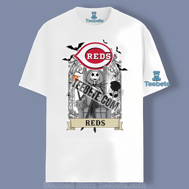 Jack Skellington Cincinnati Reds Throne Trendy Shirt