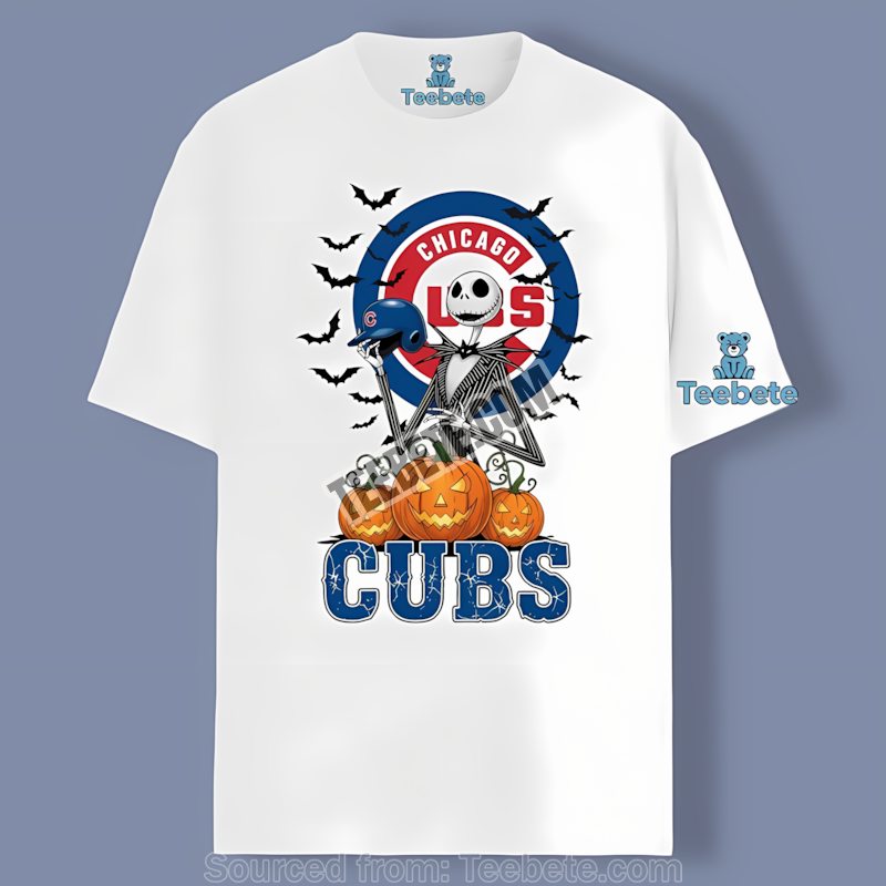 Jack Skellington Cubs Halloween Pumpkin Classic Shirt