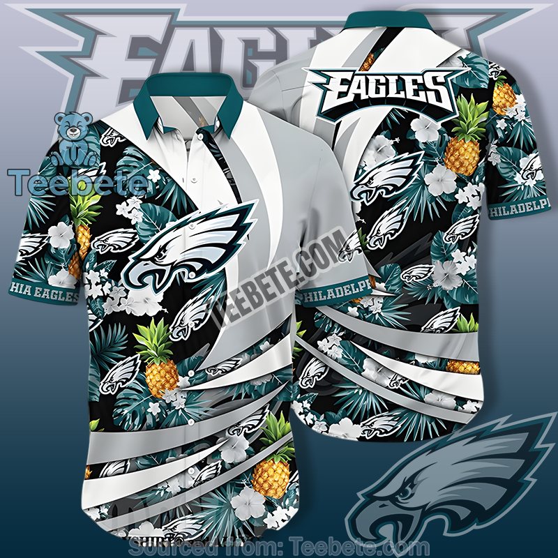 Philadelphia Eagles Green Classic Hawaiian Shirts With Summer Fruit Theme