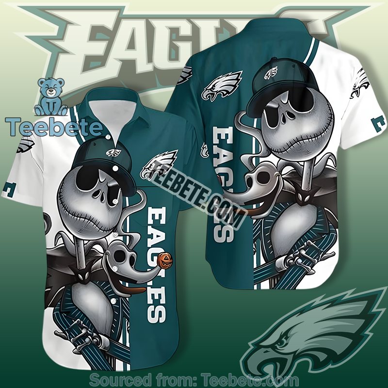 Philadelphia Eagles Green Quality Hawaiian Shirts With Tropical Floral Style