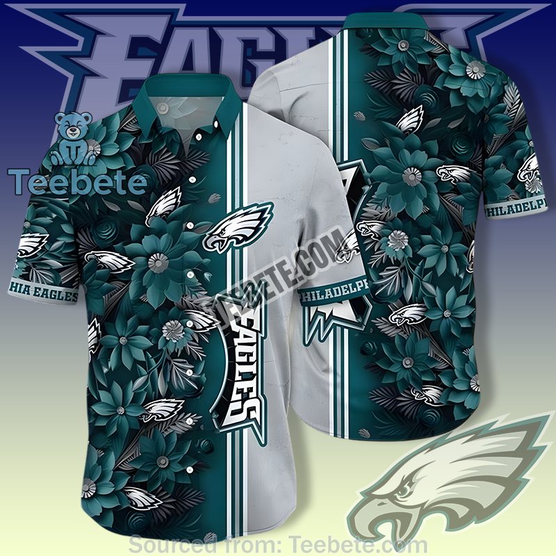 Philadelphia Eagles Green Real Hawaiian Shirts With Island Summer Theme
