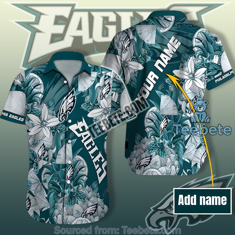 Philadelphia Eagles Green Vintage Aloha Shirts For Summer Lovers