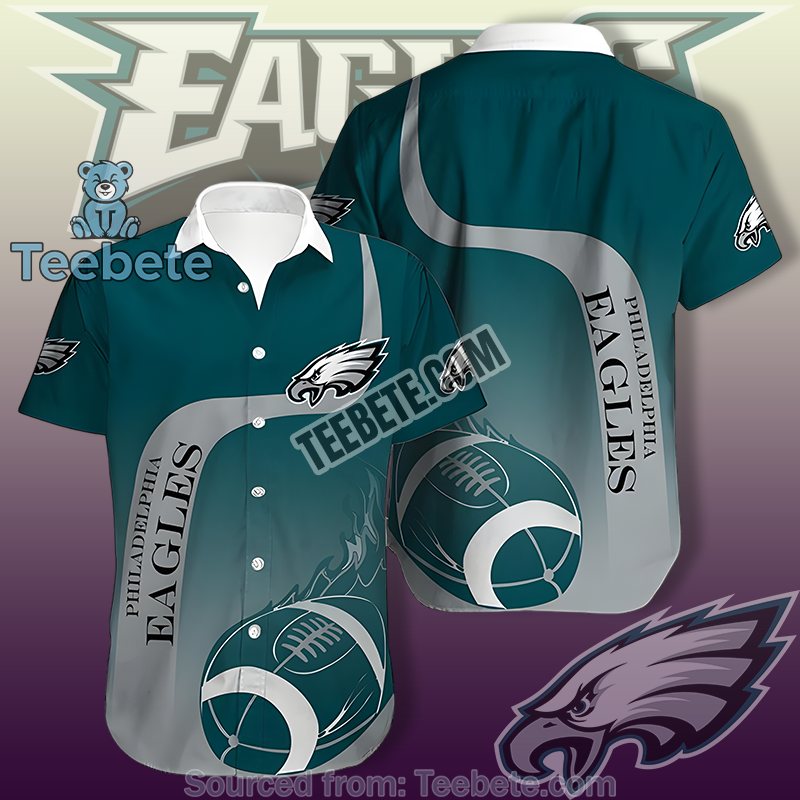 Philadelphia Eagles Green Vintage Aloha Shirts For Summer Lovers