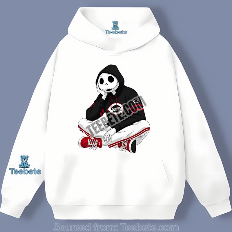 Relaxed Jack Skellington Cincinnati Reds Hoodie Adults Hoodie Relaxed Jack Skellington Cincinnati Reds Hoodie Adults Hoodie