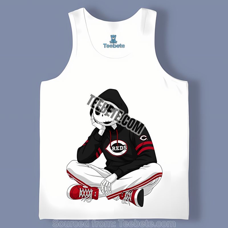 Relaxed Jack Skellington Cincinnati Reds Hoodie Adults Tanktop Relaxed Jack Skellington Cincinnati Reds Hoodie Adults Tanktop