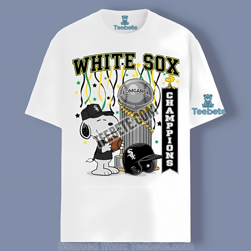 Snoopy Chicago White Sox Champions Celebration Retro Shirt