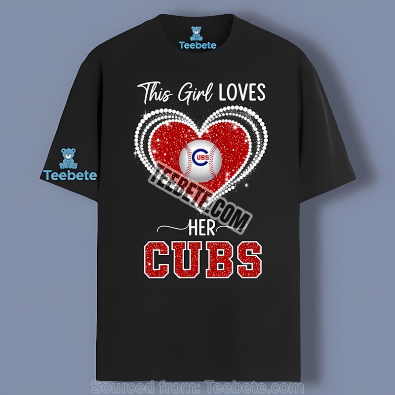 This Girl Loves Her Chicago Cubs Unisex Baseball Shirt