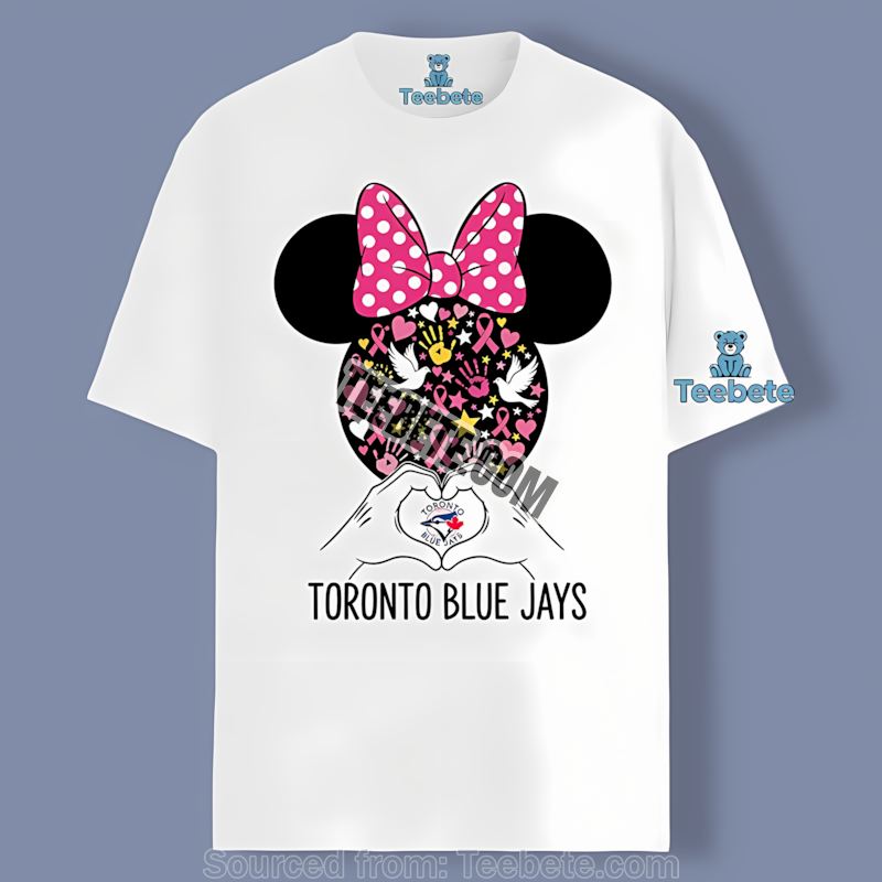 Breast Cancer Minnie Mouse Toronto Blue Jays Shirt