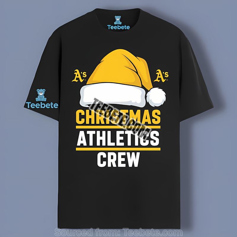 Christmas Athletics Oakland Athletics Crew Regular Shirt