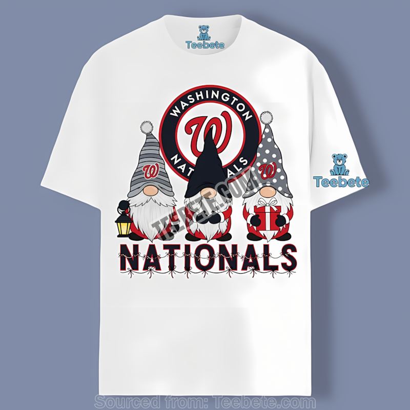 Christmas Gnomes Washington Nationals Color Shirt