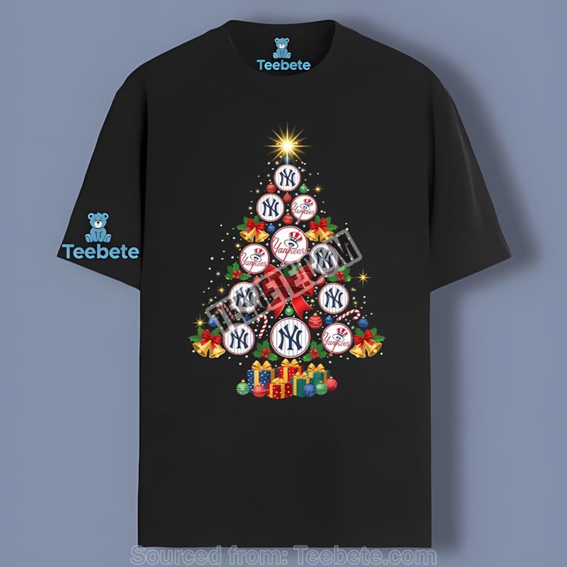 Christmas Tree Logo New York Yankees Unisex Shirt Stylish Fans