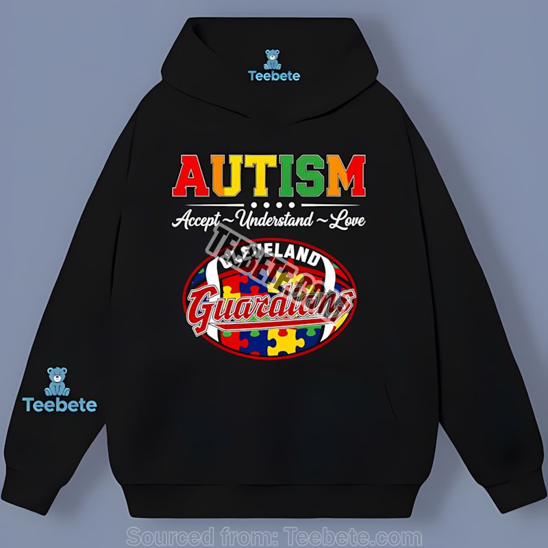Cleveland Guardians Autism Awareness Love Unisex Hoodie Cleveland Guardians Autism Awareness Love Unisex Hoodie