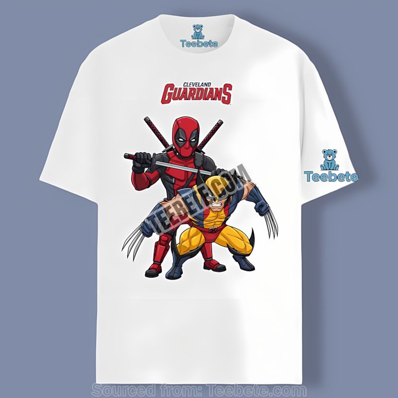 Cleveland Guardians Deadpool Wolverine Crossover Shirt