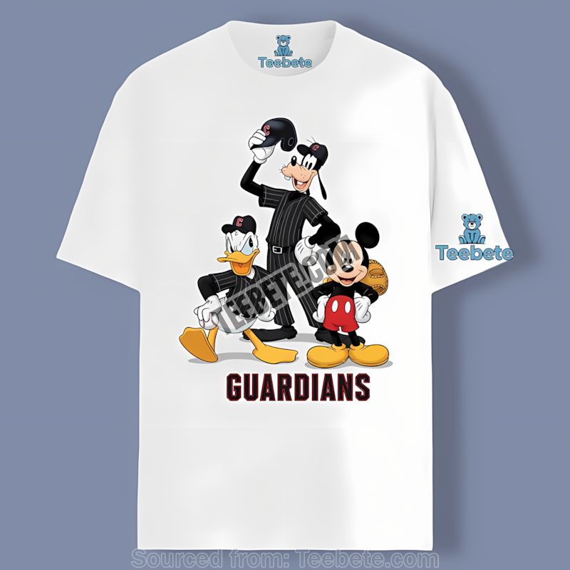 Cleveland Guardians Disney Mickey Donald Goofy Shirt