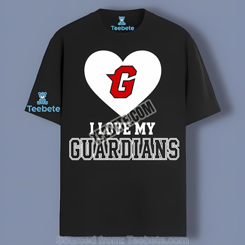 Cleveland Guardians I Love My Guardians Heart Shirt