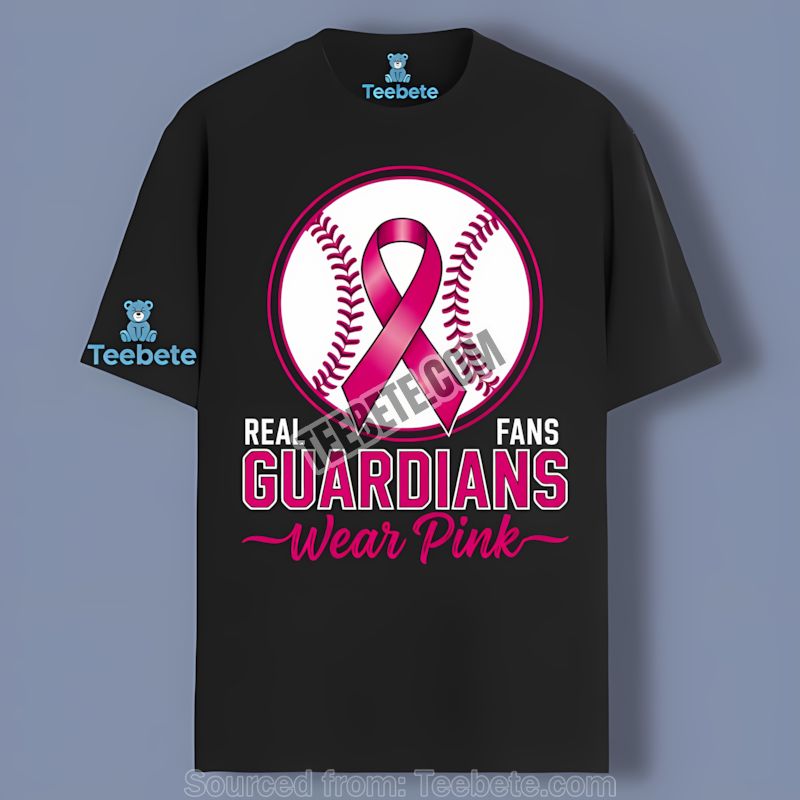 Cleveland Guardians Real Fans Wear Pink Shirt