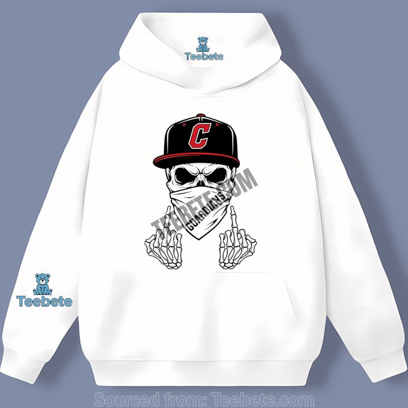 Cleveland Guardians Skull Bandana Cotton Fan Hoodie Cleveland Guardians Skull Bandana Cotton Fan Hoodie