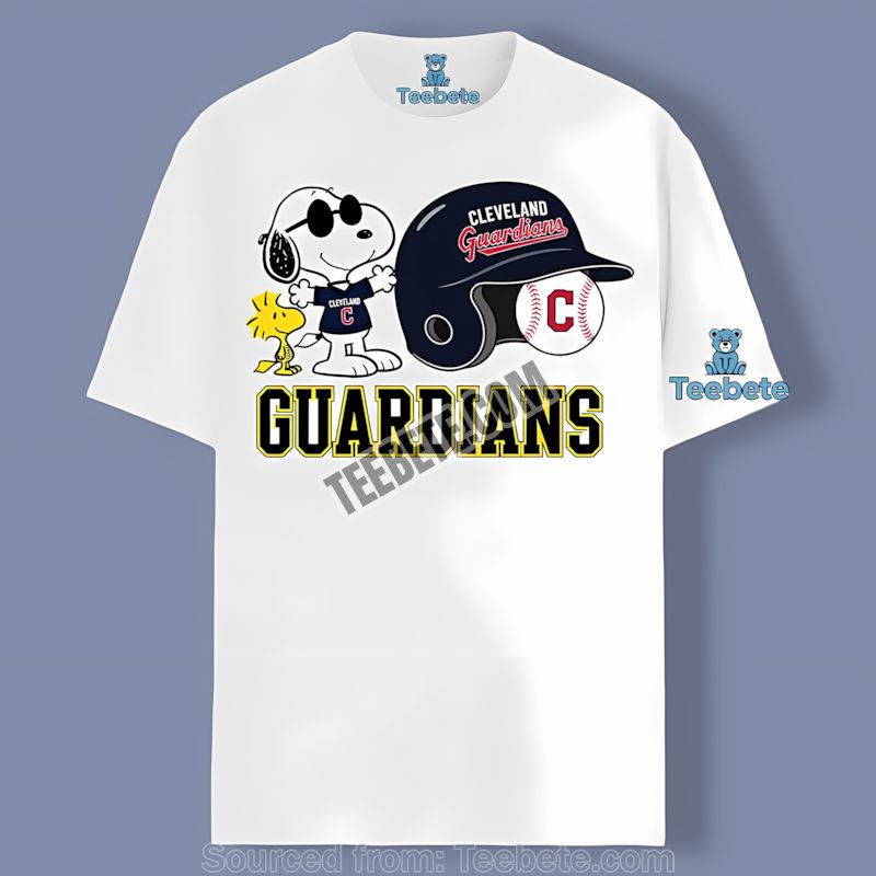 Cleveland Guardians Snoopy Woodstock Helmet Vintage Shirt