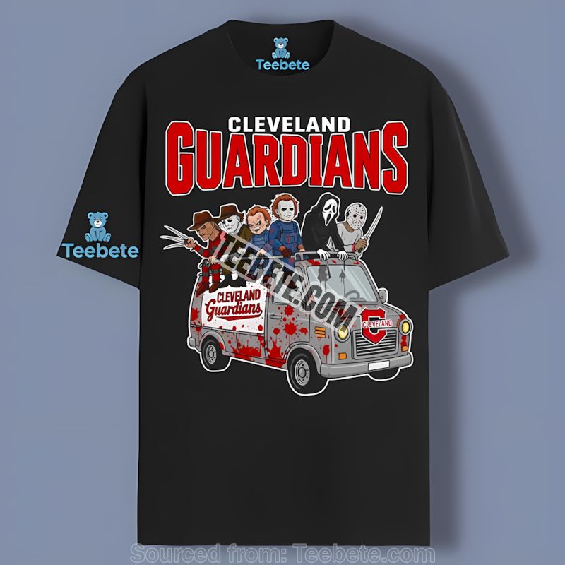 Cleveland Guardians Vs Halloween Horror Bus Shirt