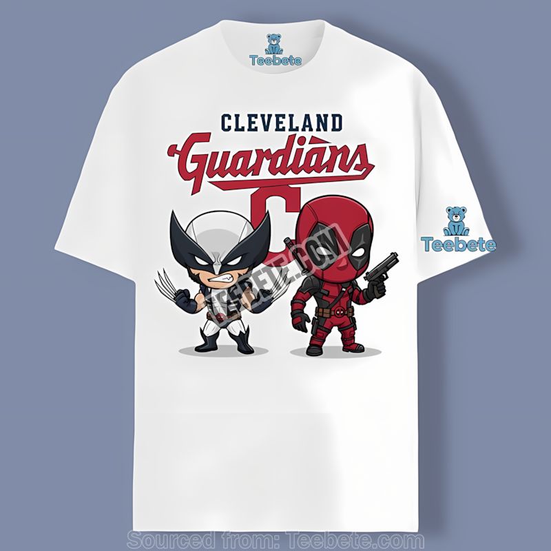 Cleveland Guardians Wolverine Deadpool Superhero Shirt