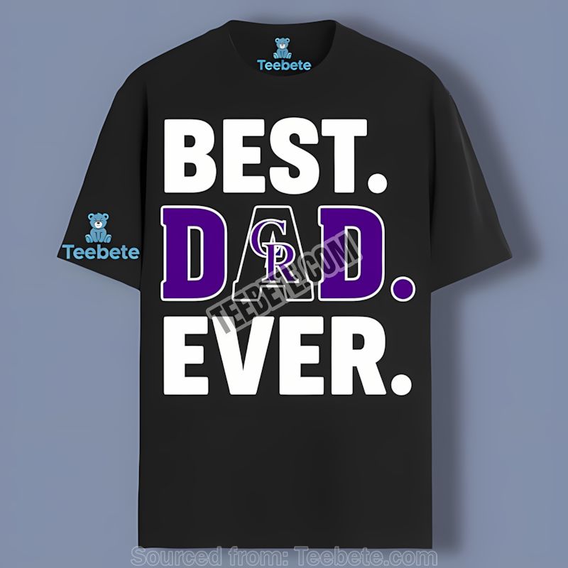 Colorado Rockies Best Mom Ever Heart Cotton Shirt