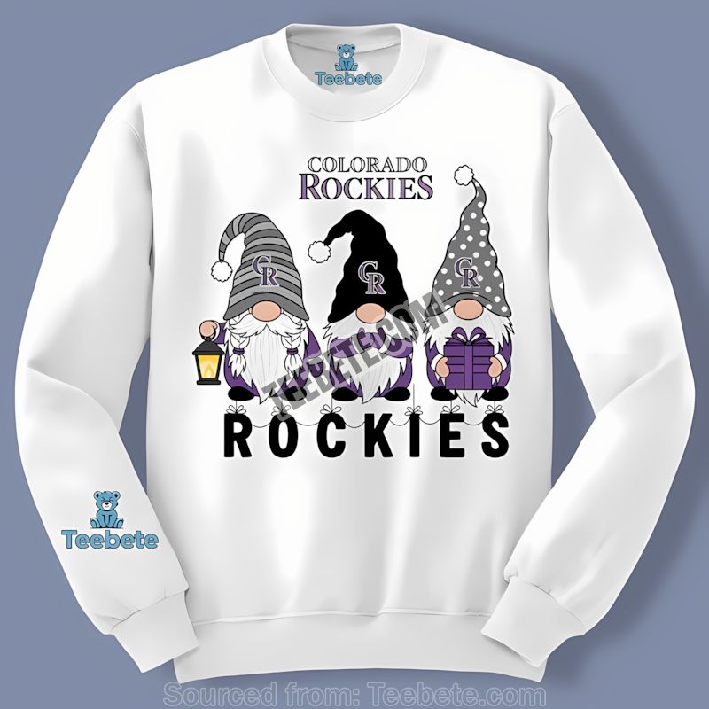 Colorado Rockies Christmas Gnomes Classic Long Sleeve Colorado Rockies Christmas Gnomes Classic Long Sleeve