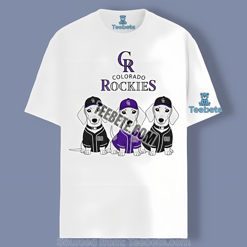 Colorado Rockies Dachshund Dogs Color Shirt