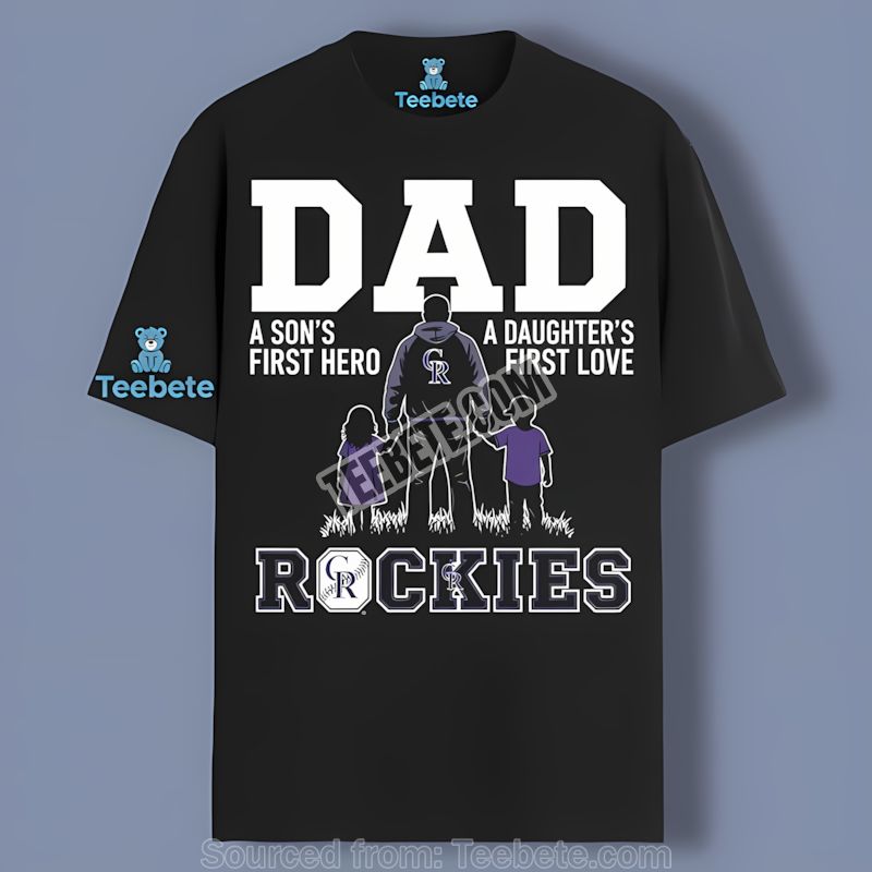 Colorado Rockies Dad Hero Daughter Love Shirt
