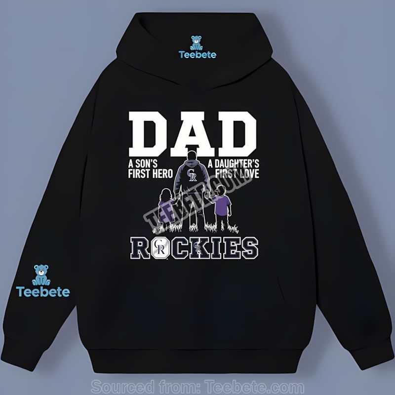 Colorado Rockies Dad Hero Daughter Love Hoodie Colorado Rockies Dad Hero Daughter Love Hoodie