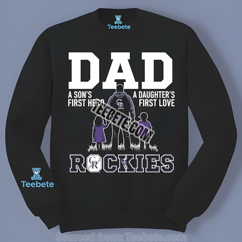 Colorado Rockies Dad Hero Daughter Love Long Sleeve Colorado Rockies Dad Hero Daughter Love Long Sleeve