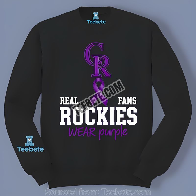 Colorado Rockies Fans Wear Purple Trendy Long Sleeve Colorado Rockies Fans Wear Purple Trendy Long Sleeve