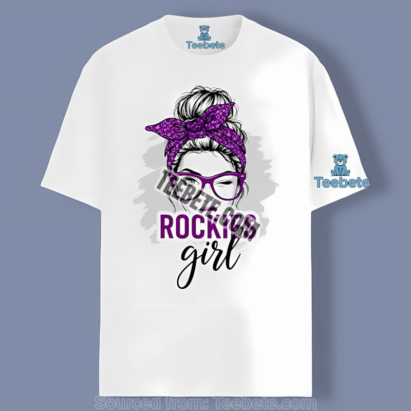 Colorado Rockies Girl Fan Adults Shirt