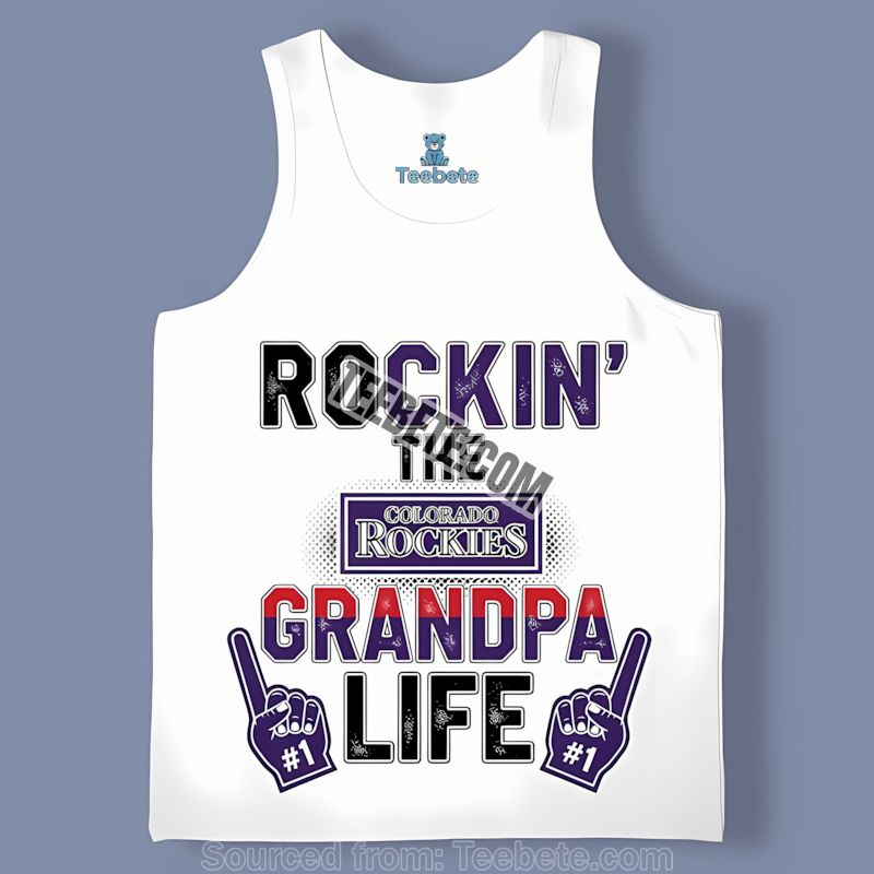 Colorado Rockies Grandpa Life Sports Tanktop Colorado Rockies Grandpa Life Sports Tanktop