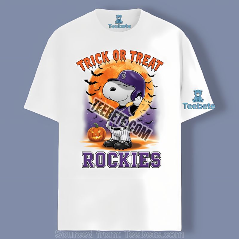 Colorado Rockies Halloween Snoopy Trick Treat Shirt