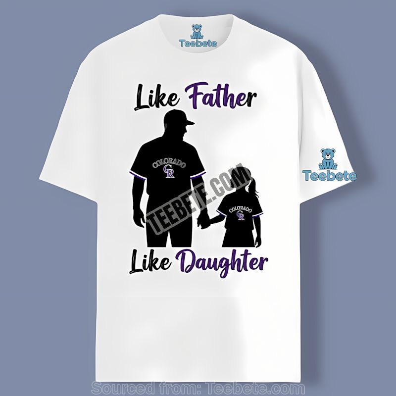 Colorado Rockies Father Daughter Fan Tee