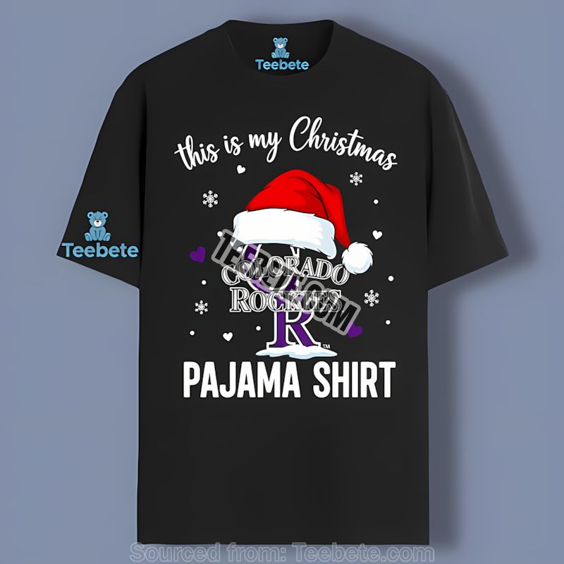 Colorado Rockies My Christmas Pajama Shirt