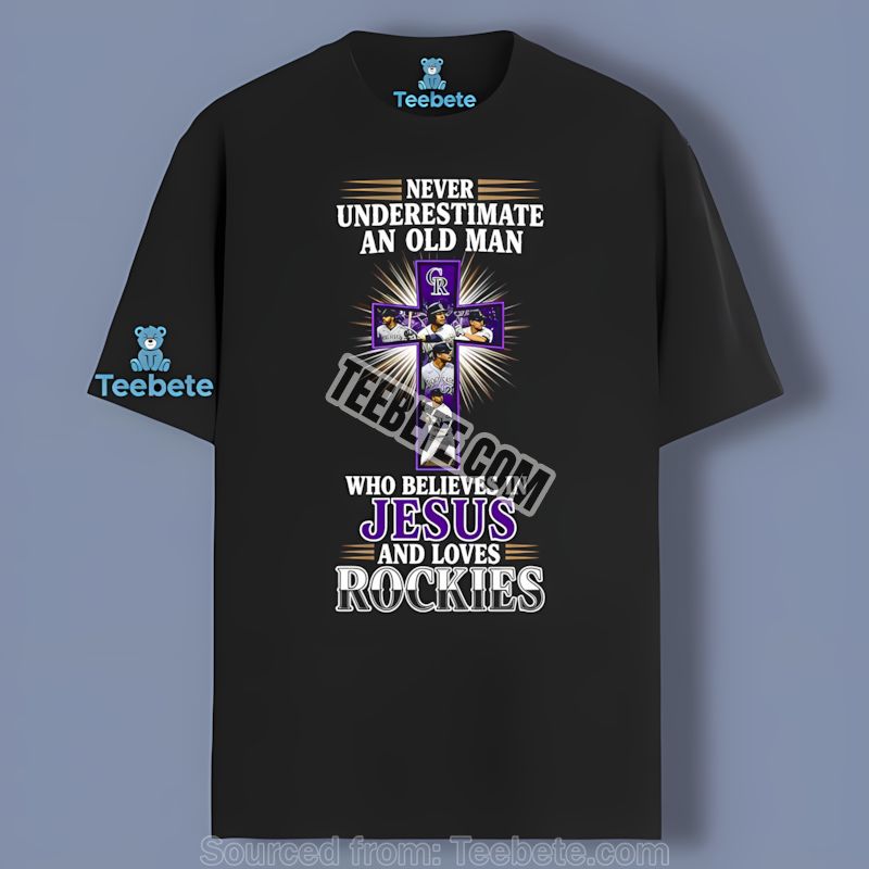 Colorado Rockies Old Man Believes In Jesus Shirt