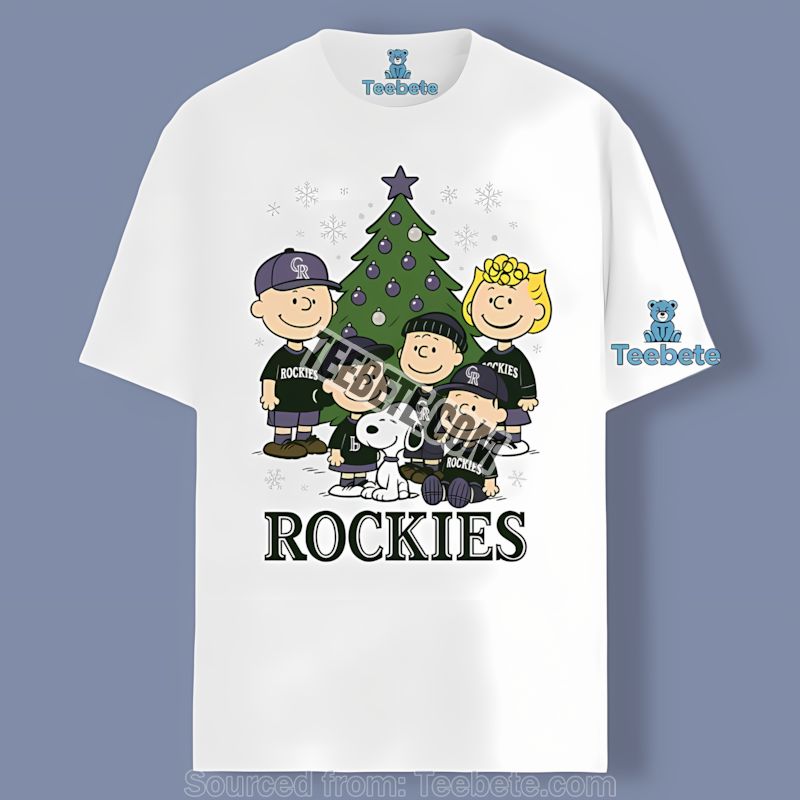 Colorado Rockies Peanuts Christmas Cotton Shirt