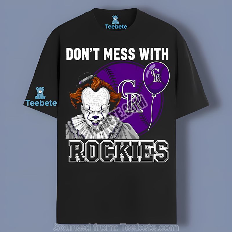 Colorado Rockies Pennywise Halloween Retro Shirt