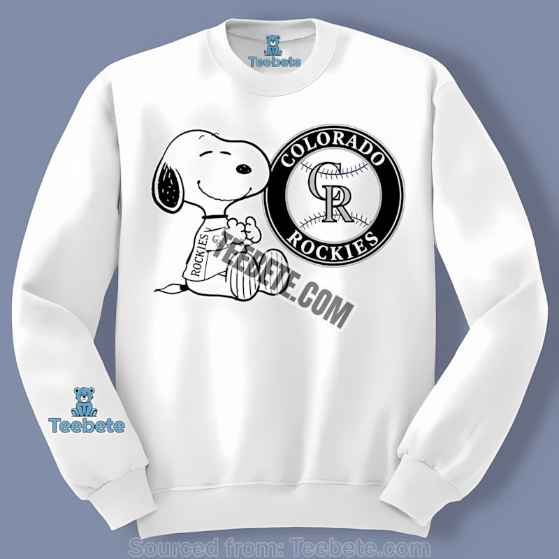Colorado Rockies Snoopy Tattoo Logo Long Sleeve Colorado Rockies Snoopy Tattoo Logo Long Sleeve