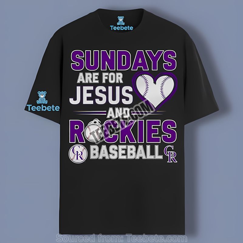 Colorado Rockies Sundays Jesus Baseball Shirt
