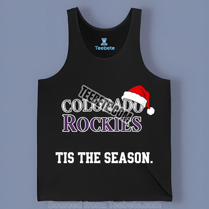 Colorado Rockies Tis The Season Christmas Tanktop Colorado Rockies Tis The Season Christmas Tanktop