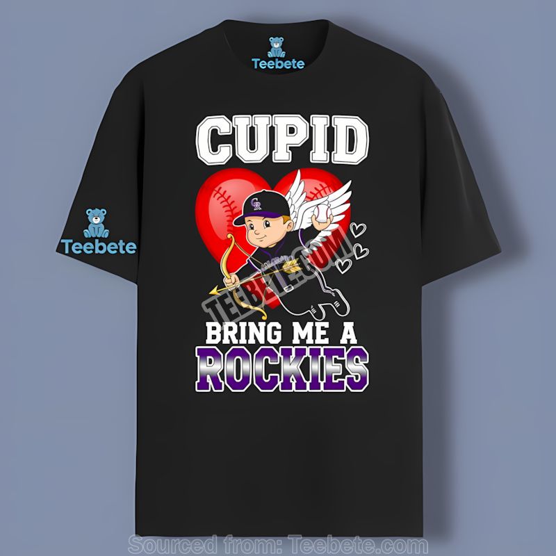 Colorado Rockies Valentines Cupid Color Shirt